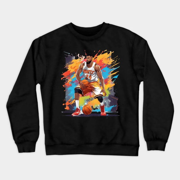 basketball jersey Crewneck Sweatshirt by animegirlnft